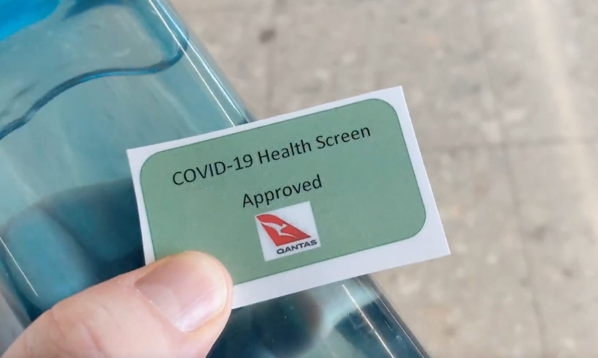 covid-19 screening card