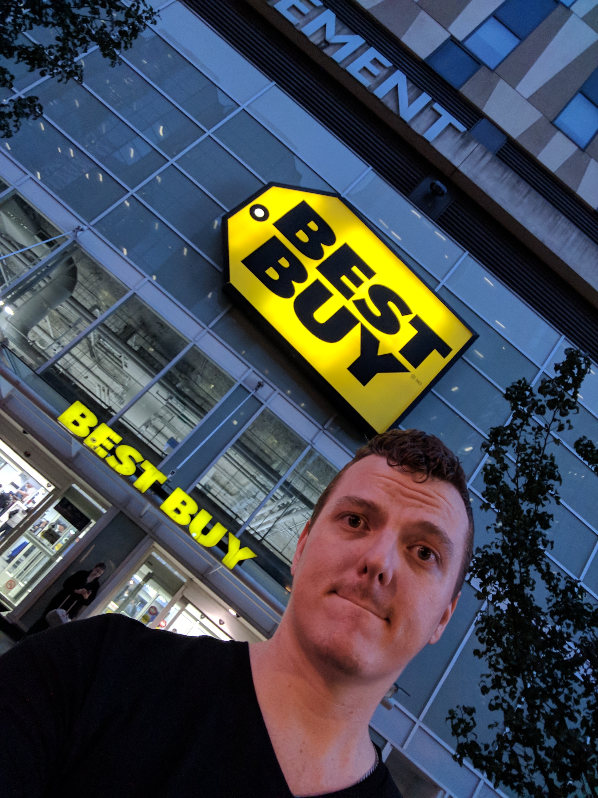 Me standing outside of Best Buy